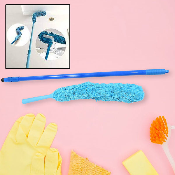 Long Handle Dust Cleaning Brush, Adjustable Microfiber dust Brush, Foldable Home appliances Ceiling Cleaner, Latest Home Improvement Products