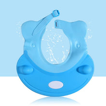 Silicone baby shower cap for eye and ear protection
