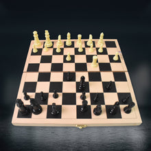 Folding Wooden Chess Board Set (30 × 30 Cm / 1 Set)