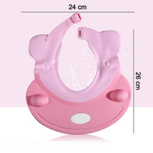 Silicone baby shower cap for eye protection