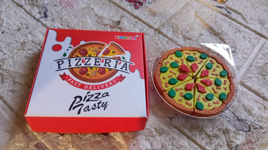 3D Pizza Slices Kids Favourite Food Eraser, Pizza 7 slice eraser for kids Adults fast food lover Stationary Kit Fancy & Stylish Colorful Erasers, for Return Gift, Birthday Party, School Prize