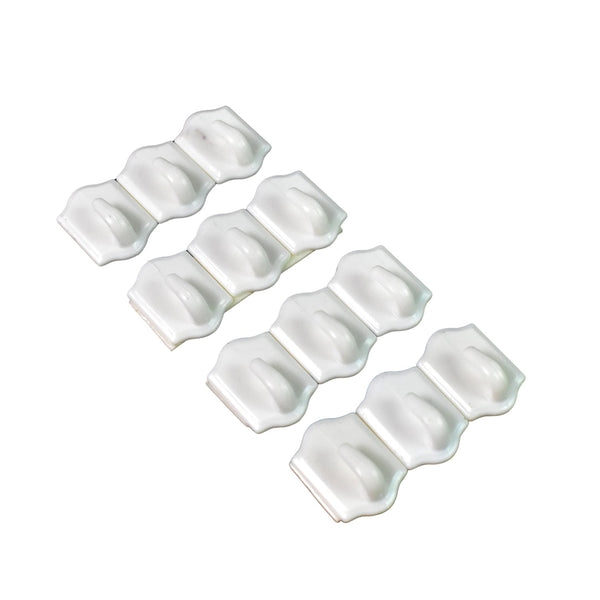 Small Adhesive Hooks for Wall Hanging Adhesive Hooks (12 pcs Set)