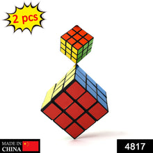 Multicolored small cube puzzle for brain exercise