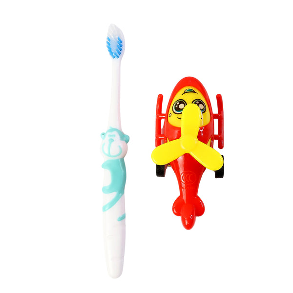 Kids Toothbrush And Helicopter Toy Set