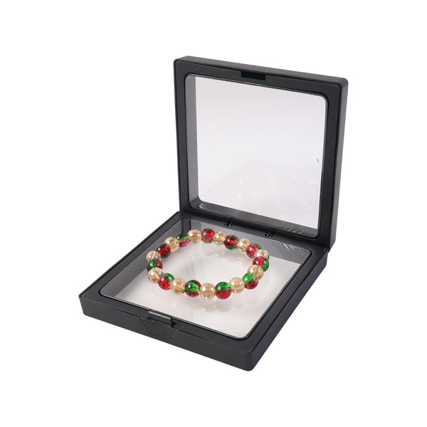 Multicolor Glossy Bead Stretch Bracelet  (1 Pc)