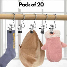 Laundry Hook Boot Hanging Hold Clips Pack of 20