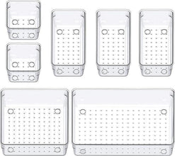 7Pcs Acrylic Drawer Storage Organiser