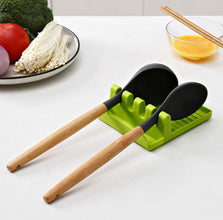 Multi-functional spatula holder for kitchen utensils