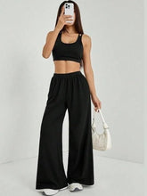 Women's Casual Black Straight Fit Pants