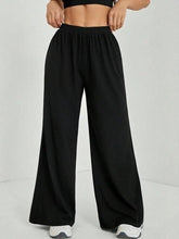 Women's Casual Black Straight Fit Pants