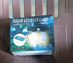 Solar Double LED Bulb Lamp YT-819- 2W (1 Pc)