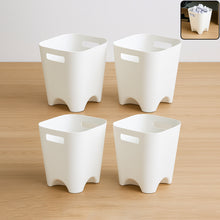 Modern Plastic Dustbin  Waste Paper Basket - (4 Pc)