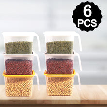 Transparent containers for food storage and organization