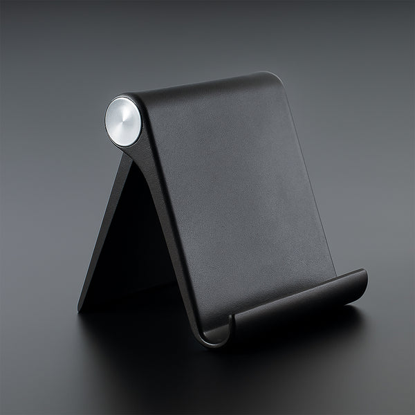 Plastic Foldable Desktop Mobile Stand (1 Pc  Black)
