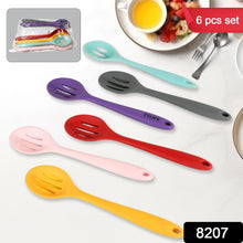 Multipurpose Silicone Spoon, Silicone Basting Spoon Non-Stick Kitchen Utensils Household Gadgets Heat-Resistant Non Stick Spoons Kitchen Cookware Items For Cooking and Baking (6 Pcs Set)