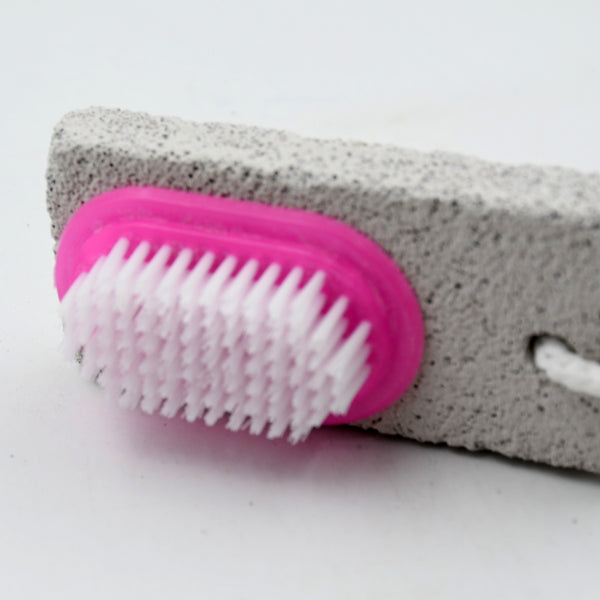 9352 Hand And Foot Brush With Pumice Stone To Remove Dead Skin  Callus Stone Foot Scrubber Pedicure Brush For Dead Skin