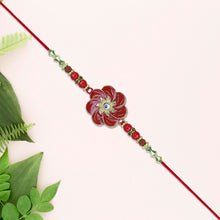 Red Floral Designer Rakhi