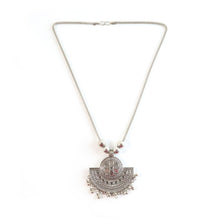 Oxidised Silver-tone Traditional Long Necklace (1 Pc)