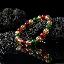 Multicolor Glossy Bead Stretch Bracelet  (1 Pc)